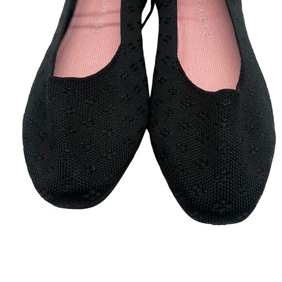 Rothy's Black Shimmer Square Wrap Women’s Size 11 - Picture 3 of 9
